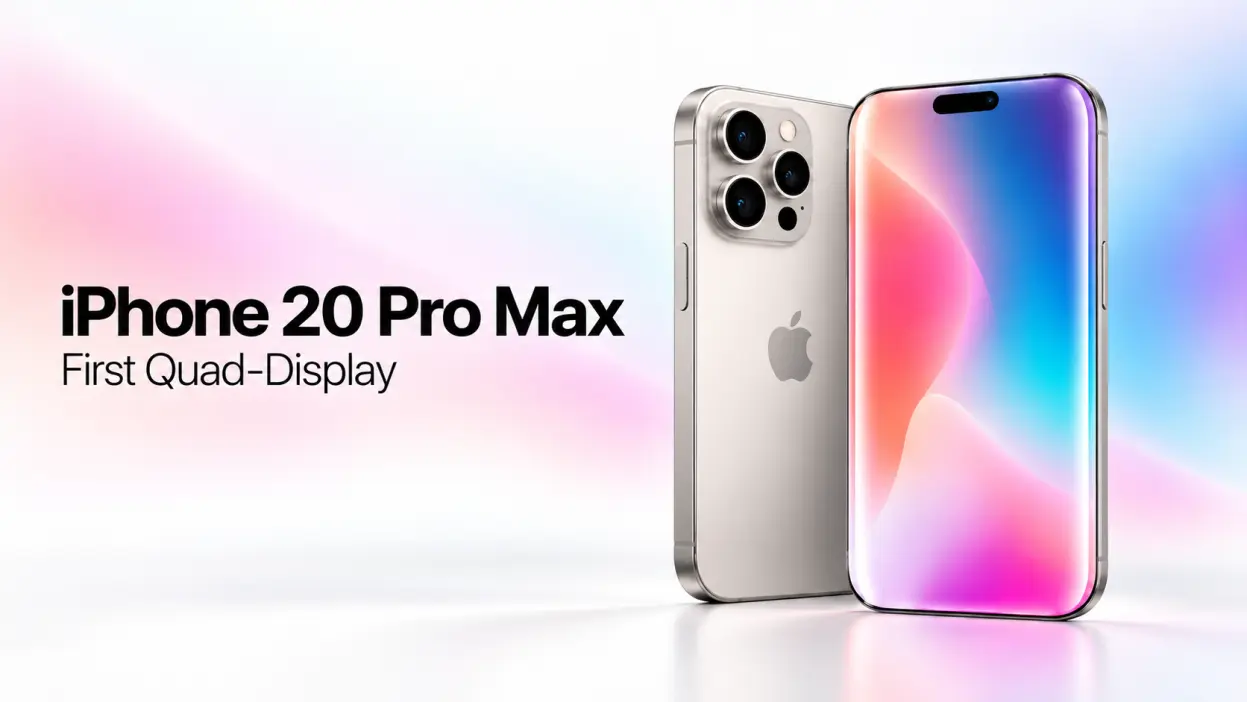 iPhone 20 Pro Max Rumored to Feature a Quad-Curved Display